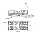 Patient Bed Four Motors