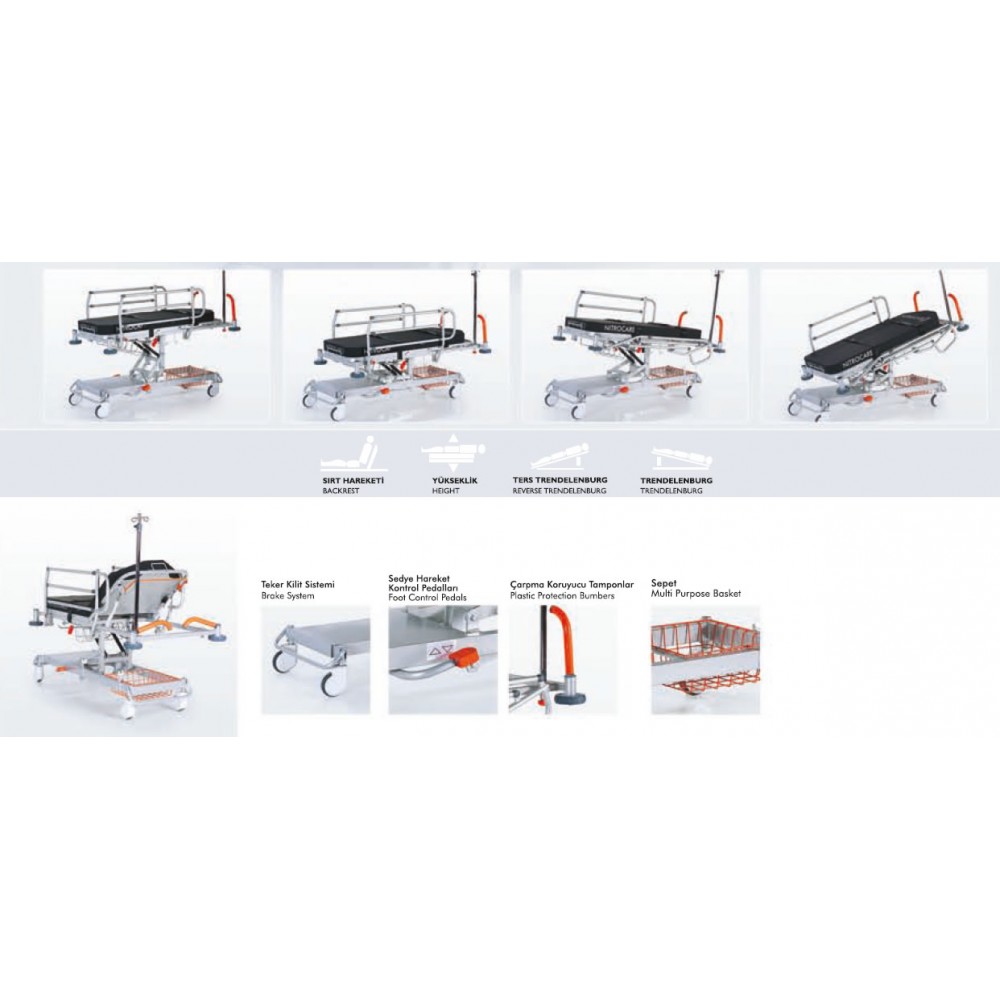 Pediatric Patient Transport Stretcher