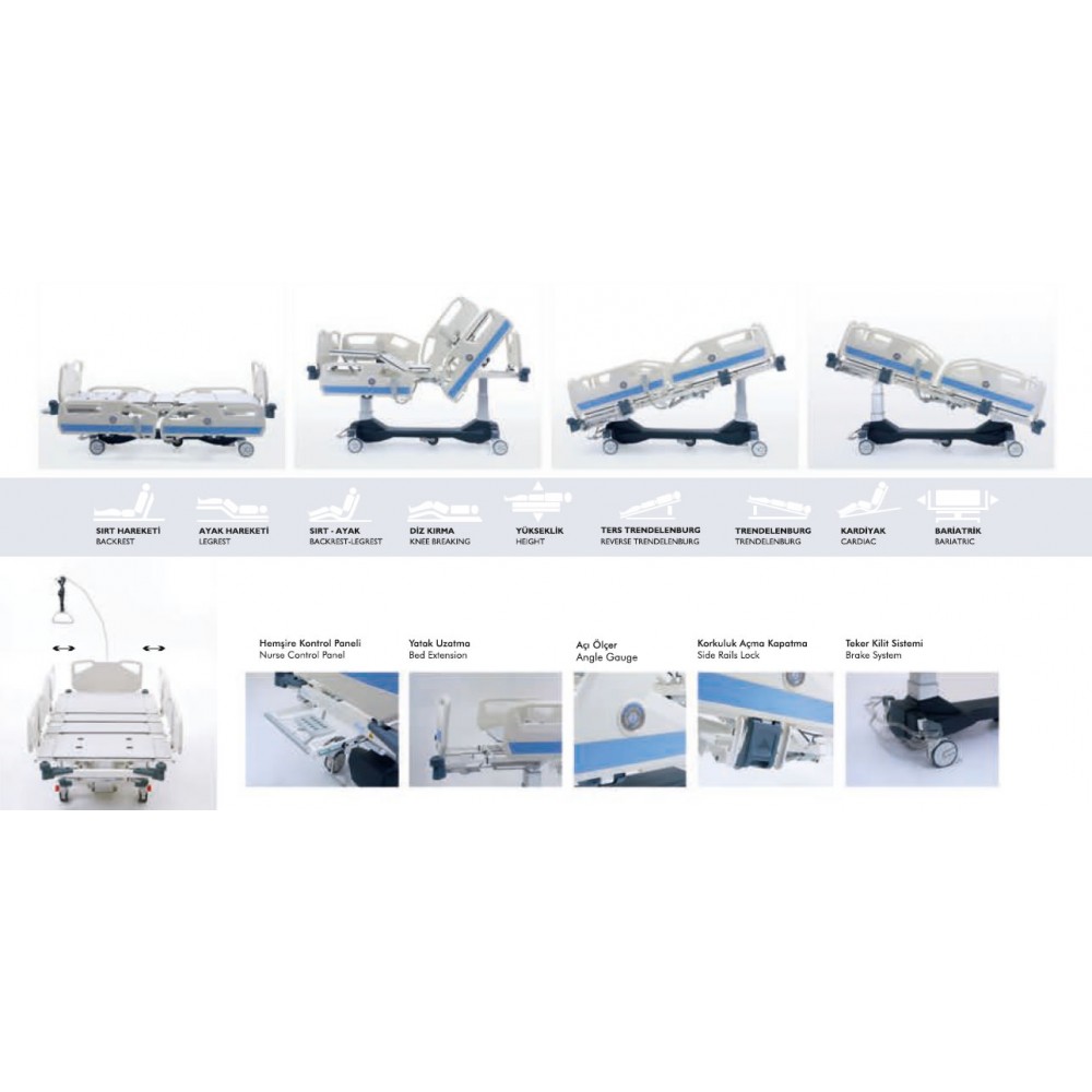 ICU Bed Hospital Bed Bariatric Aslan Medical