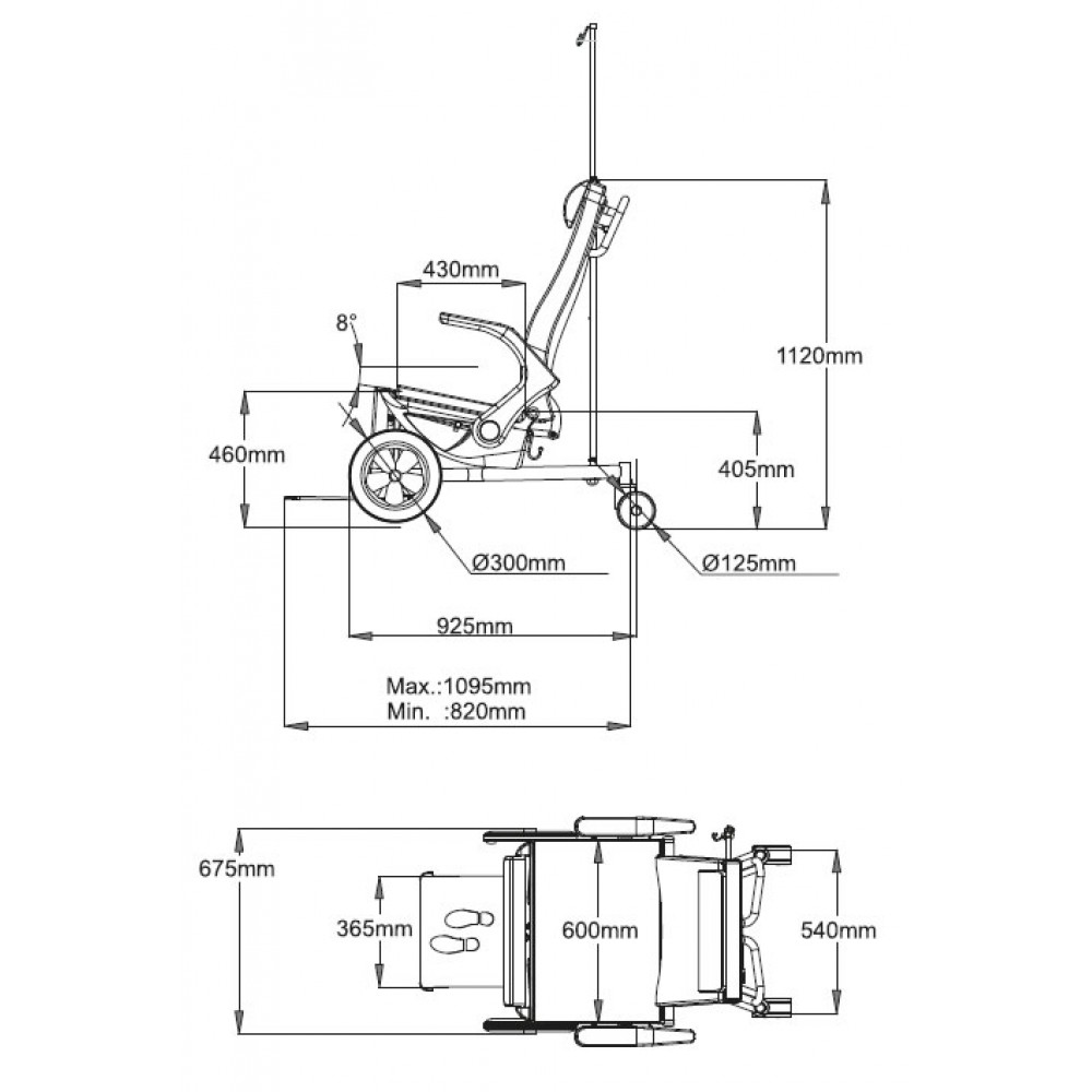 Transport Chair Bariatric